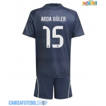 Camisa de time de futebol Real Madrid Arda Guler #15 Replicas 2º Equipamento Infantil 2025-26 Manga Curta (+ Calças curtas)